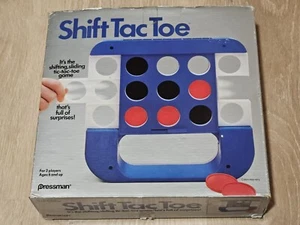 Shift Tac Toe Vintage Pressman Shifting/Sliding Tic Tac Toe Game 1988 Complete - Picture 1 of 4