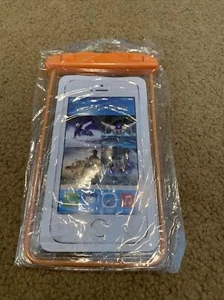 iPhone Underwater Neon Pouch Dry Bag Case w Lanyard 6.5"x3.25" 100% Waterproof  - Picture 1 of 6