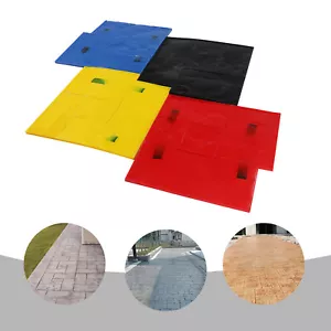 Set 4 pezzi tappetini stampo timbri cemento pavimento testurizzazione calcestruzzo 24*24 pollici - Foto 1 di 16