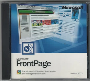 Microsoft FrontPage 2002 CD-ROM w/ Product Key CD - Photo 1/2
