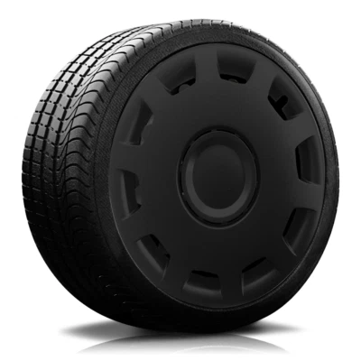 ⭐⭐⭐Radkappen-König 13" 14" 15" 16"⭐⭐⭐ 4 Stück Radkappen schwarz Radblenden RKK15 - Bild 1 von 4