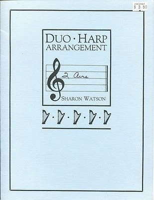 HARP MUSIC - DUO HARP ARRANGEMENT - 2 AIRS - SHARON WATSON - 1982 - Image 1 of 3