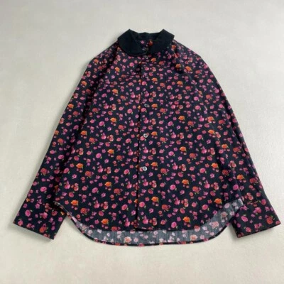 w3092 Tricot COMME des GARÇONS Blusa Patrón Floral Reciente Cuello Redondo Camisa Foto 1 de 4