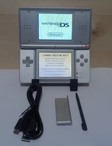 Nintendo DS Lite Silver Handheld USG-001 W/Charger *Tested* - Picture 1 of 20