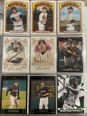 Lote de tarjetas de béisbol de los Rockies de Colorado Foto 1 de 4