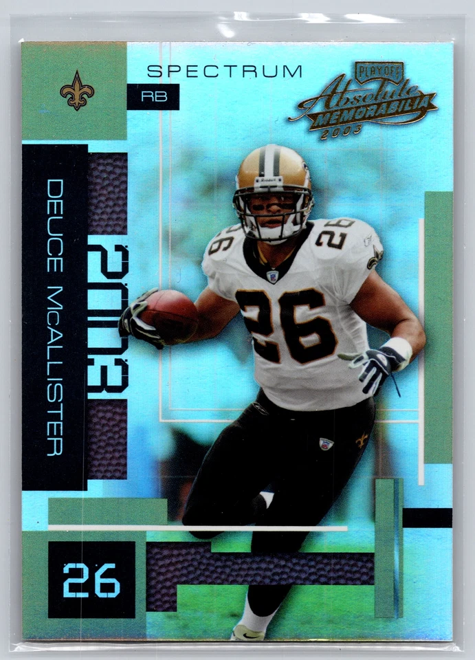 2003 Playoff Absolute Memorabilia #78 Deuce McAllister Spectrum #/150 - Image 1 of 2