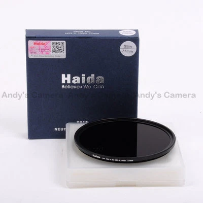 Haida 77mm Slim PRO II MC ND3.0 1000x (10 Stops) Neutral Density Filter ND1000 - Image 1 of 4