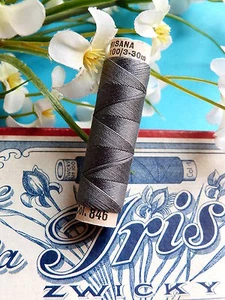 14B / Splendid Coil Wire Silk Natural ZWICKY Irisana Grey Slate N° 846 - Picture 1 of 1