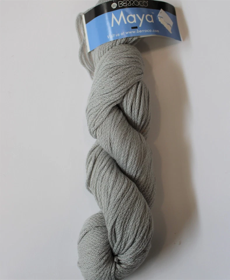 Hilo Berroco Maya 85% Algodón Pima, 15% Bebé Alpaca Col:5607 Acero Foto 1 de 1