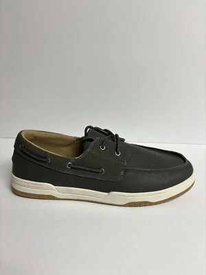 Zapatos de barco Hush Puppies Colton gris para hombre, talla 13 M Foto 1 de 4