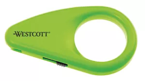 Mini-Kartonöffner Keramikklinge Sicherheitsklinge Klingenschutz Cutter grün - Bild 1 von 10