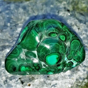 Malaquita Malaquita Gemas NºK Colección Minerales Gemas Desintoxicación Reiki - Imagen 1 de 4