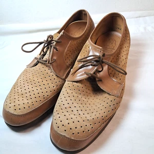 VINTAGE Men's Hush Puppies Size 11 Suede Shoes *SEE DESCRIPTION* - Picture 1 of 16