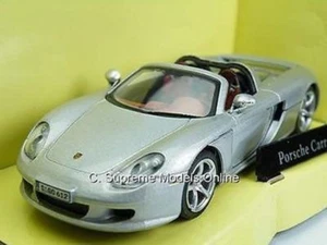 PORSCHE CARERRA GT CAR MODEL 1/43 SIZE SILVER PACKAGED 2 DOOR ISSUE T3412Z(=) - Picture 1 of 5