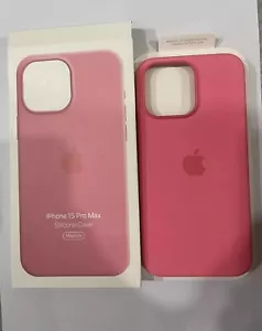 For Apple iPhone 15 Pro 15 Plus 15 Pro Max Original Silicone Case with MagSafe - Picture 1 of 15