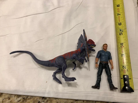 Nice Lot of 2 Jurassic World Owen Grady & Dinosaur 4 Inch Action Figure Cover