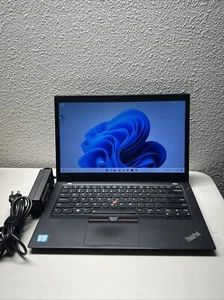 Lenovo ThinkPad T470s Laptop - 2.8 GHz i7-7600u 16GB 256GB SSD - - Picture 1 of 7