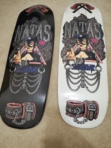 Strangelove/Sean Cliver Natas Kaupas Skateboard Deck White AND Black SET 10.0  - Picture 1 of 3