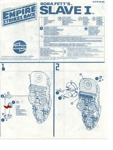BOBA FETT'S SLAVE I - Original Instructions for Airfix Kit 1982 - STAR WARS - Picture 1 of 1