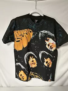 Vintage The Beatles Shirt 1990s All Over Print “Rubber Soul” AOP Rock Music L! - Picture 1 of 8
