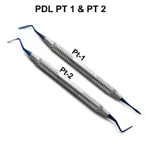 Periotome PDL Periodontal Ligament PT 1 & PT 2 Dental Tooth Extraction Blue Tips - Picture 1 of 3