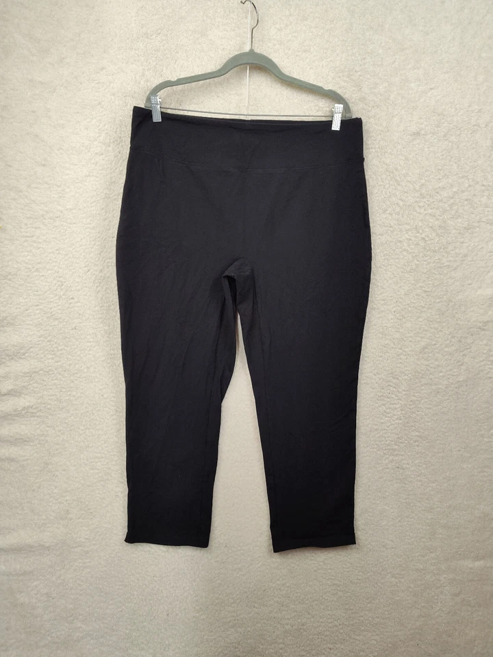 Mujeres con Control Mujeres Leggings 1XP Negro Mezcla de Algodón Pull On Pantalones Elásticos Foto 1 de 4