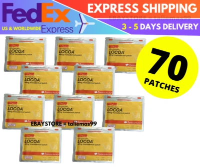 70 Patches Locoa Transdermal | 7 patches/pack DHL EXPRESS - Image 1 of 4
