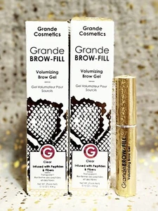 2x~Grande~BROW-FILL~Volumizing Brow Gel~Clear~0.15oz / 4.4g~Full Size~NIB~Sealed - Picture 1 of 1