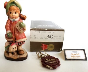 Anri Sarah Kay Sonderlieferung Holzschnitzerei Ltd.Hrsg. 469/4000 4" hoch OB + Etikett - Bild 1 von 12