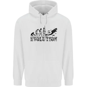 Evolution of a Scuba Diver Diving Funny Childrens Kids Hoodie - Picture 1 of 80