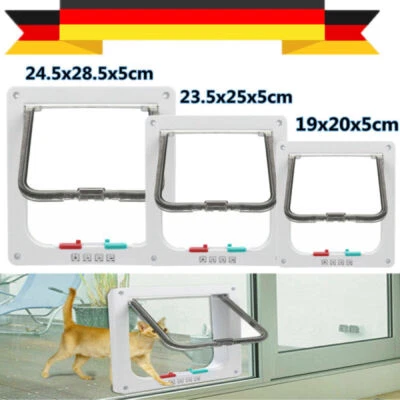 Cat flap cat door dog flap M-XL entrance control system dogs 4-way - Image 1 of 4