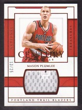 2016-17 National Treasures Basketball Century Mat Bronze #69 Mason Plumlee /25