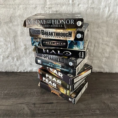 PC Big Box Game Lot DOOM 3, FEAR, HALO, FREELANCER, MEDAL OF HONOR, STAR WARS - Image 1 of 4