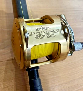 Daiwa Sealine Tournament 50 Reel Lever Drag Big Game Made in Japan SLT50 2 speed - Picture 1 of 4