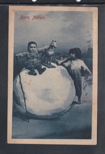 Cartolina Buon Natale Bambini Giocattoli ZX1701 - Picture 1 of 2