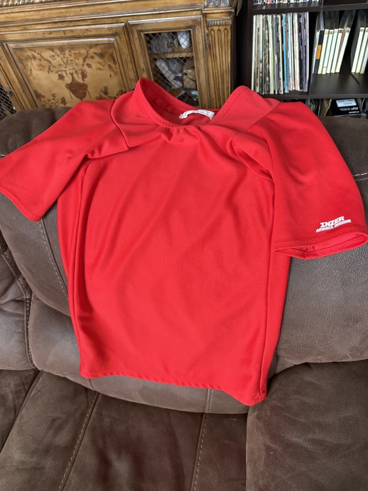 Inzer Advance Designs Blast Shirt Size 54 Red Bench Press Patent # 4473908 - Image 1 of 4