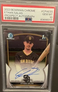 2023 Bowman Chrome - Prospect Autographs Ethan Salas #CPA-ESS (AU, RC) - Picture 1 of 2
