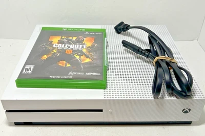 Microsoft Xbox One S Gaming Console White 1681 w/ Cord TESTED Call of duty IIII - Image 1 of 4