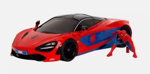 JADA TOYS,McCLAREN 720S Marvel with SPIDERMAN figurine, 1/24, JAD35764 - Picture 1 of 3