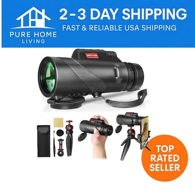 High Definition Monocular Telescope with Tripod - Optimal for Wildlife Viewing - Image 1 of 4