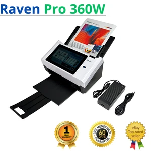 Raven Pro 360W Wi-Fi Touchscreen Document Scanner w/AC Adapter 1 YEAR WARRANTY!⚡ - Picture 1 of 13