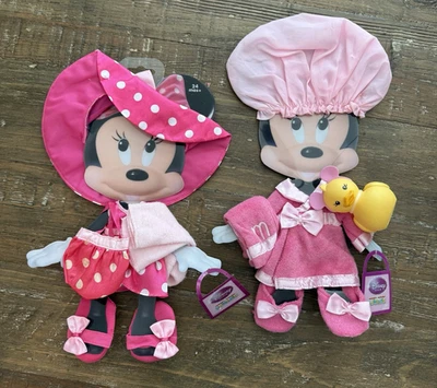 NUEVO CON ETIQUETAS Disney Store Sombreros de Vestir 24 Mo con Ropa para Muñeca Bebé Minnie Baño Fiesta Hora Foto 1 de 4
