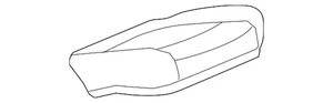 Genuine GM Light Titanium Rear Passenger Side Seat Cushion Cover 23134308 QTY 1 - Picture 1 of 2