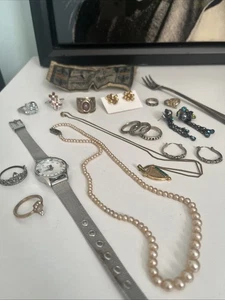 Nachlass Trödel Schubladen Konvolut Omas Schmuck - Bild 1 von 11