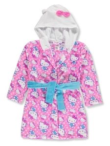 Nueva bata con capucha Hello Kitty para niñas 6 8 10 - Imagen 1 de 3