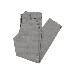 Trina Turk Moss 2 Cropped Straight Leg Pant Houndstooth Black/White Slim 30 Crop - Picture 1 of 18