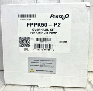 Parts2O FPPK50-P2 Kit revisione per pompa a getto 1/2HP NUOVO - Foto 1 di 5