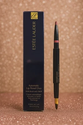 Lápiz labial automático Estee Lauder CAFE ROSE 05 delineador dúo con cepillo y 1 recarga nuevo en caja Foto 1 de 3