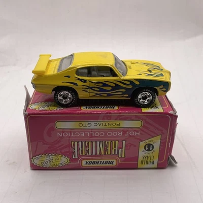 Matchbox Premiere Collection World Class Series 11 Pontiac GTO Judge Yellow - Image 1 of 4