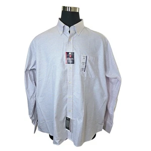 Chaps Classic Fit Oxford Wrinkle Free Men's Button Down Shirt Multi Plaid 18.5 - Picture 1 of 11